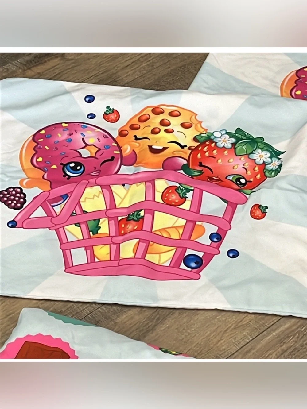Shopkins Twin Size Sheet Sets Qty-2 Sets of Twin Size EUC